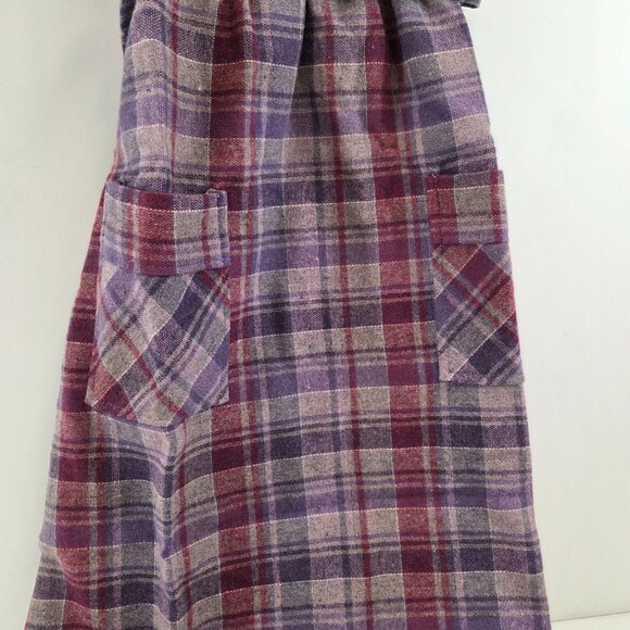 Sears Teens Boutique Plaid Dress Vintage Size 10 - Picture 2 of 9